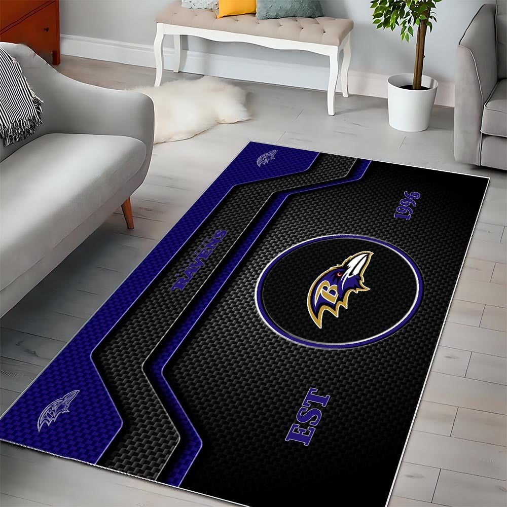 BAL x NFL Modern Sports Living Room Rug DatND DVT