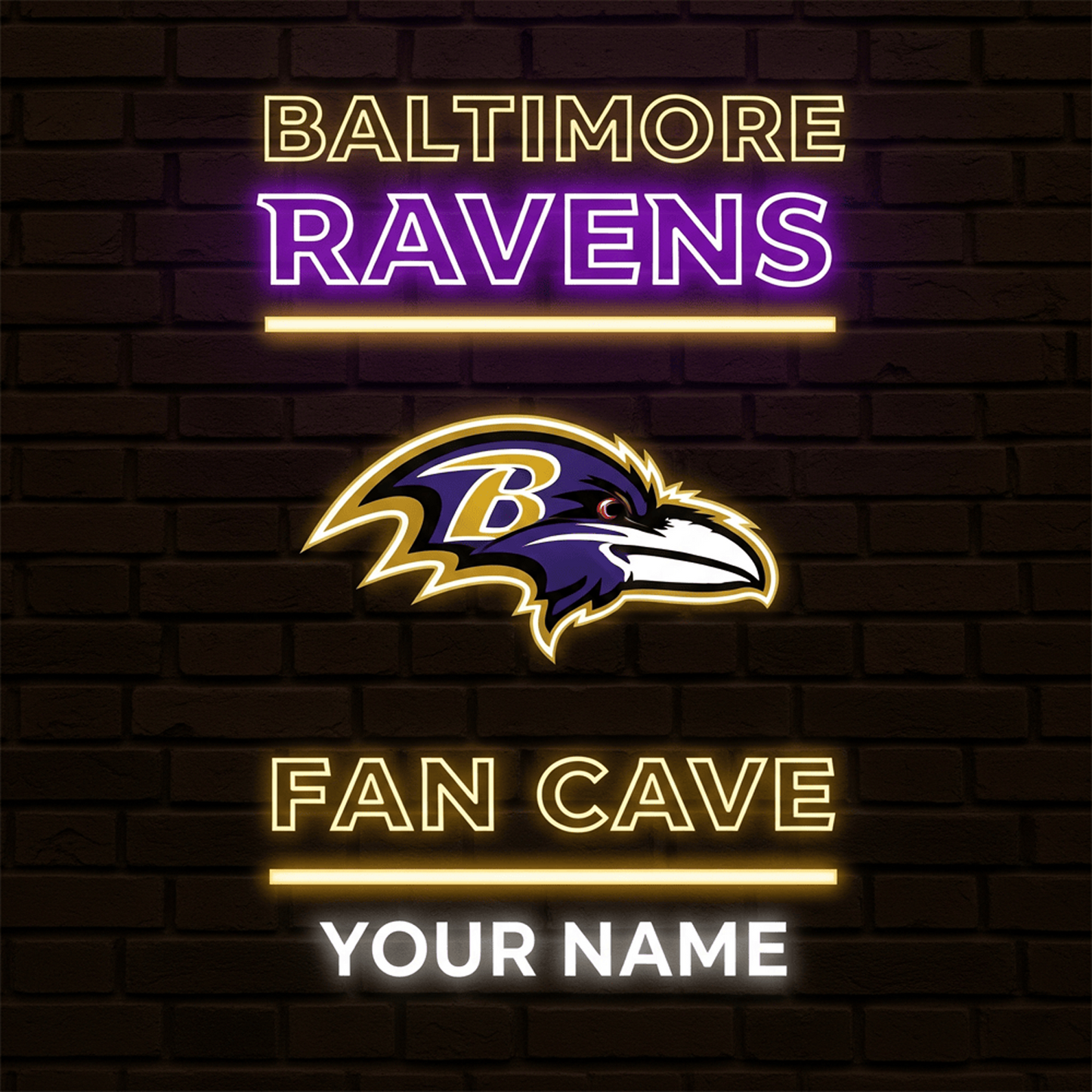 BAL x NFL PREMIUM LED LIGHT WALL DECOR DATND TANTD
