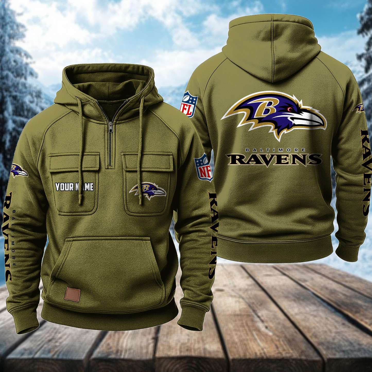 BAL x NFL Premium Hoodie DATND TANTD