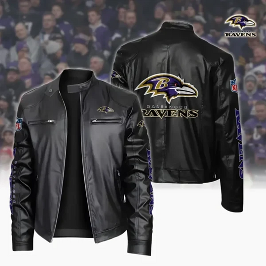 BAL x NFL Sport Leather Jacket DATND TANTD