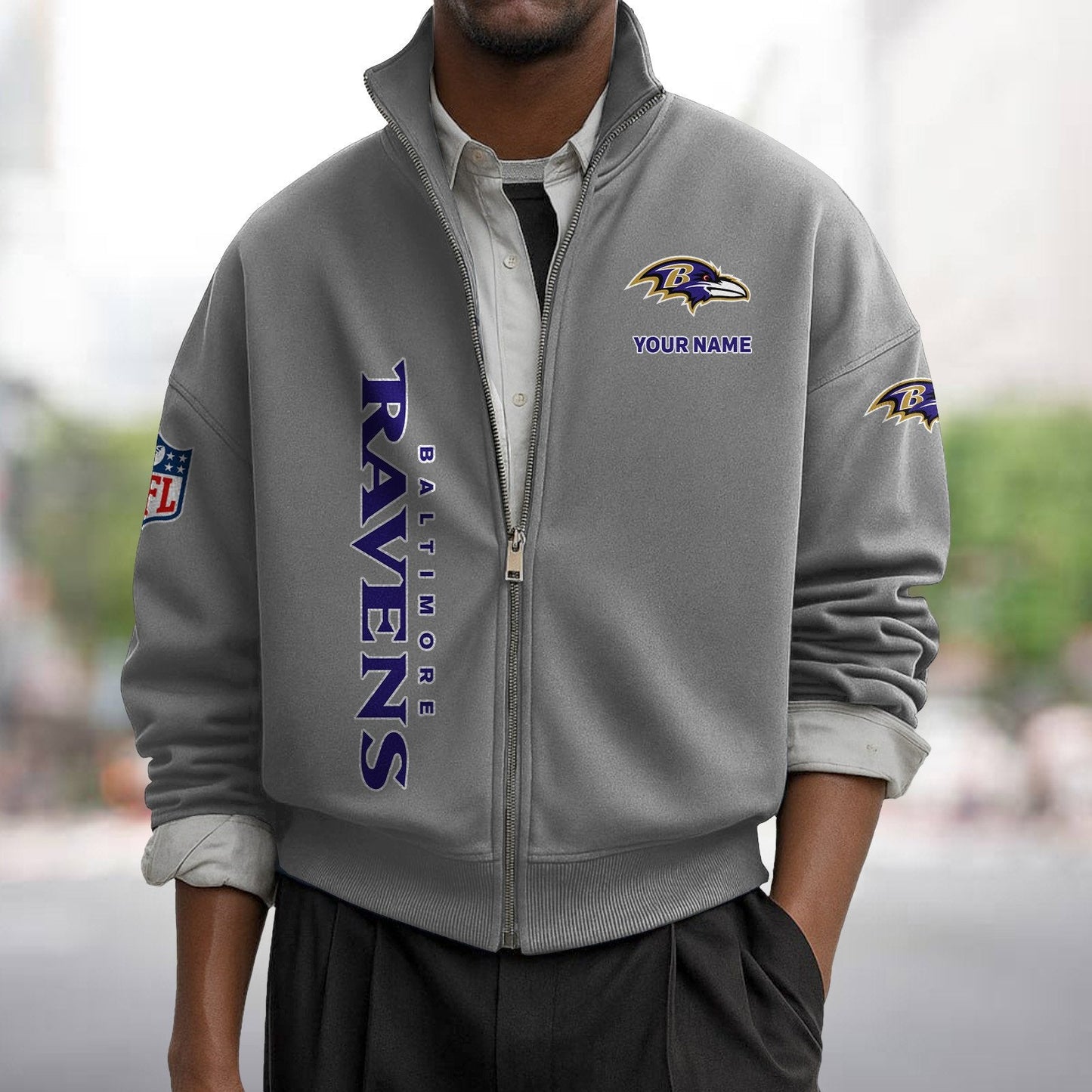 BAL x NFL Sweatshirt Full Zip DATND TANTD