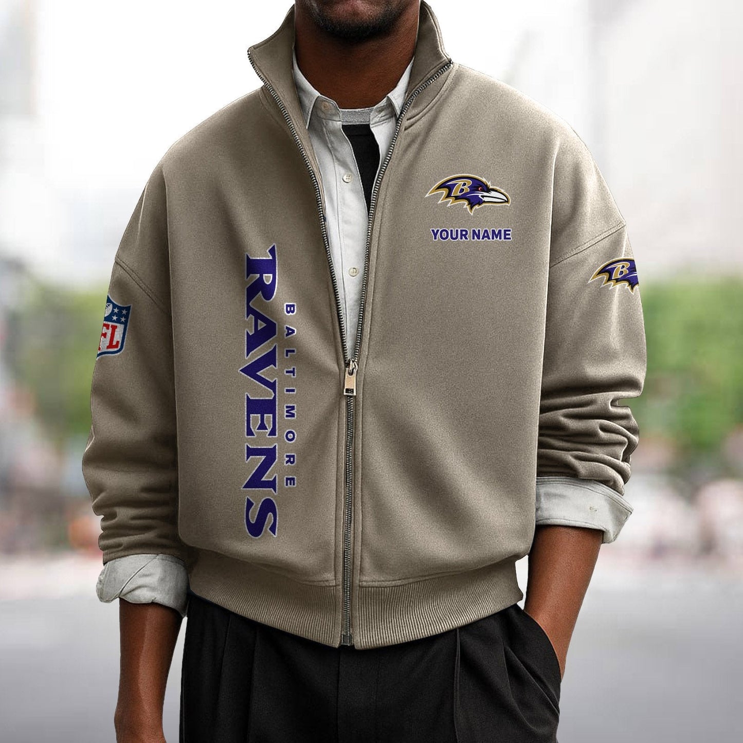 BAL x NFL Sweatshirt Full Zip DATND TANTD