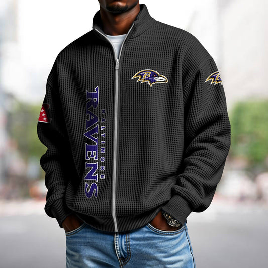 BAL x NFL Waffle Zip-Up Sweatshirt DATND TANTD