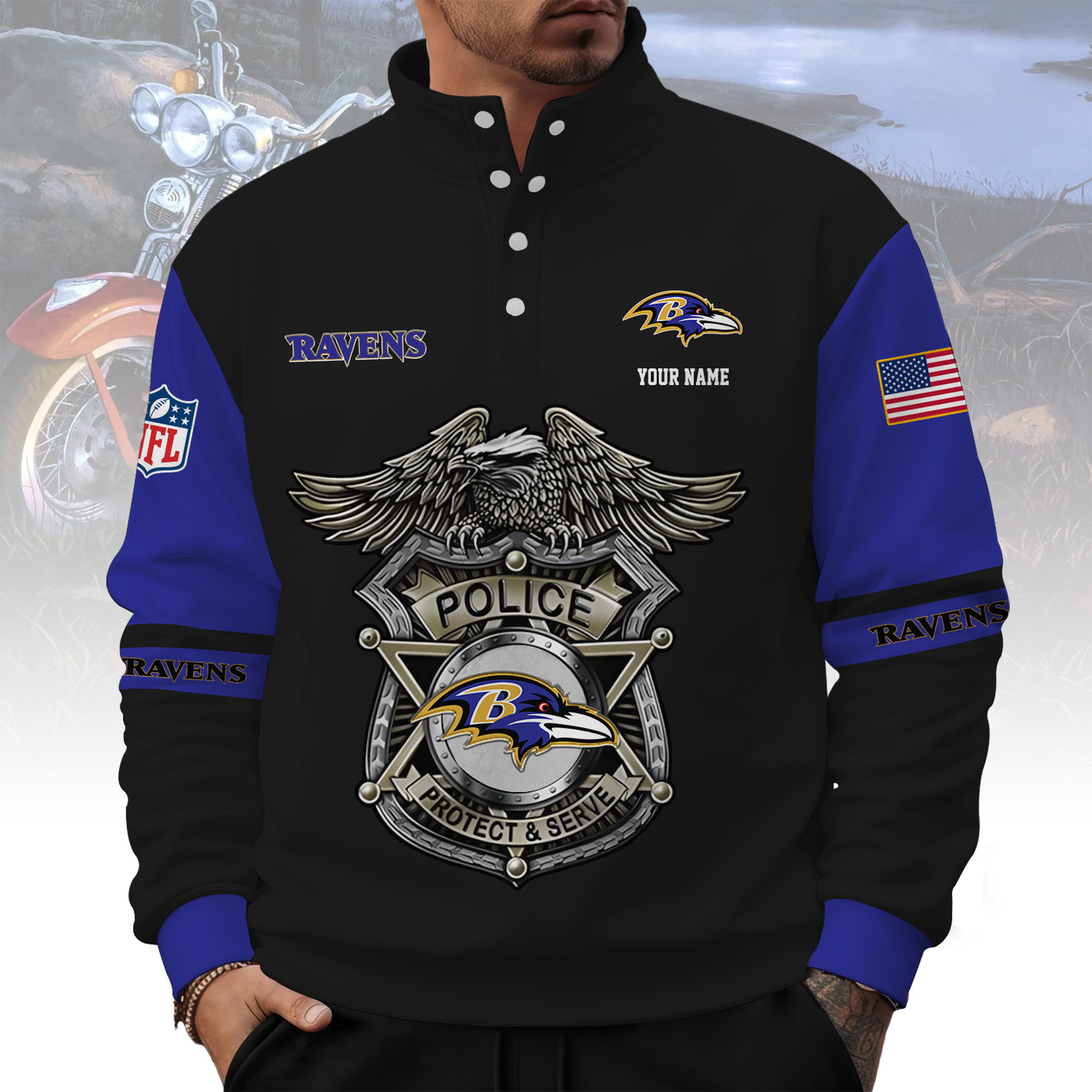 BAL x NFL Western Style Sweater With Buckles DatND ThuongNH
