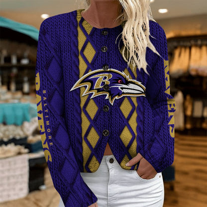 BAL x NFL Women's Cardigan Sweater DatND DVT