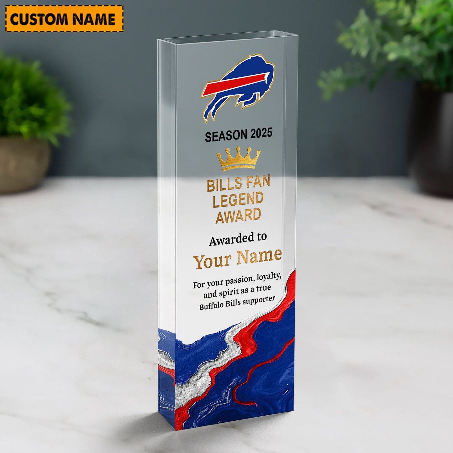 BB NFL Personalized Acrylic Award Plaque Funny Christmas Gift For Family DDT NTL
