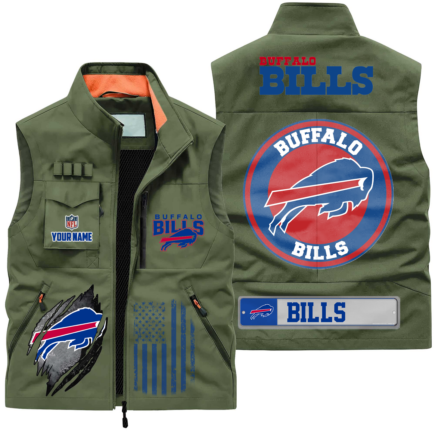 BB Premium NFL Fishing Vest DDT CTND