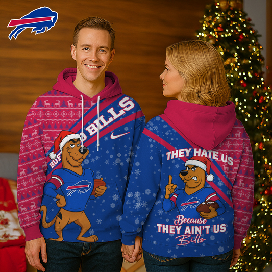 BB Premium NFL Funny Christmas Scooby Doo 3D Hoodie DDT CTND