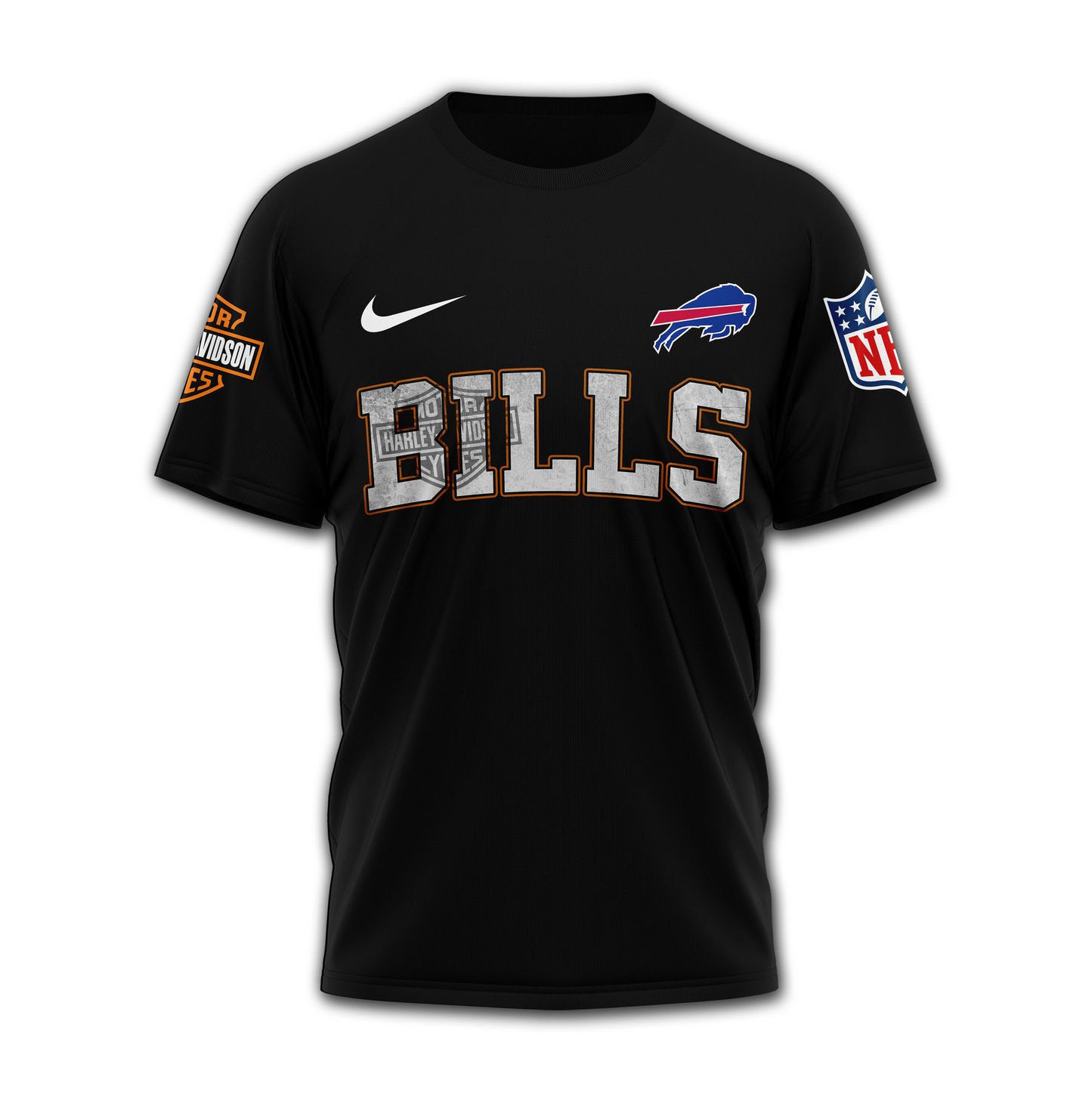 BB Premium NFL Harley-Davidson Santa Claus 3D Shirt DDT NTL