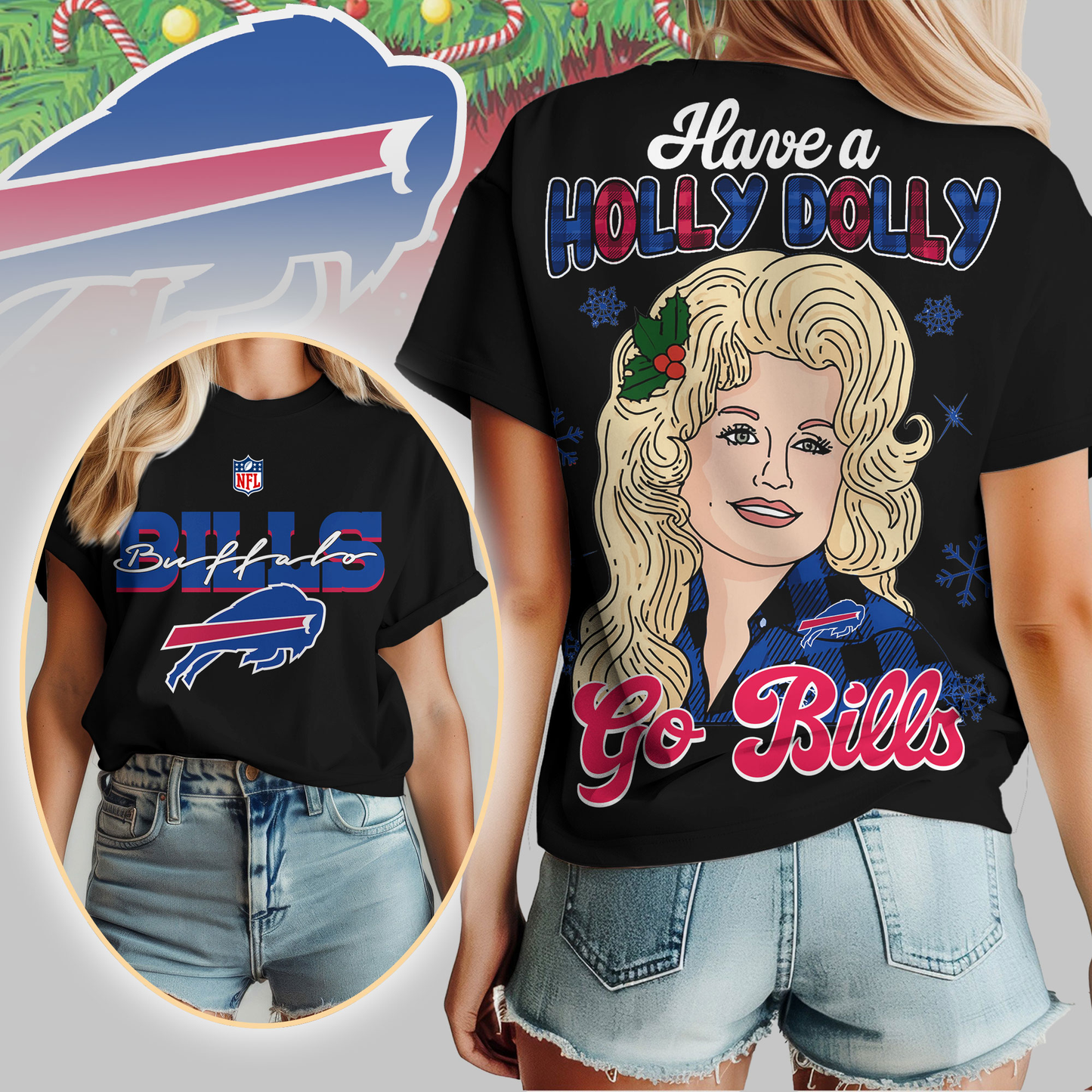 BB Premium NFL Have A Holly Dolly Women Shirt DDT CTND