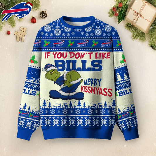 BB Premium NFL Merry Kissmyass Ugly Sweater DDT CTND