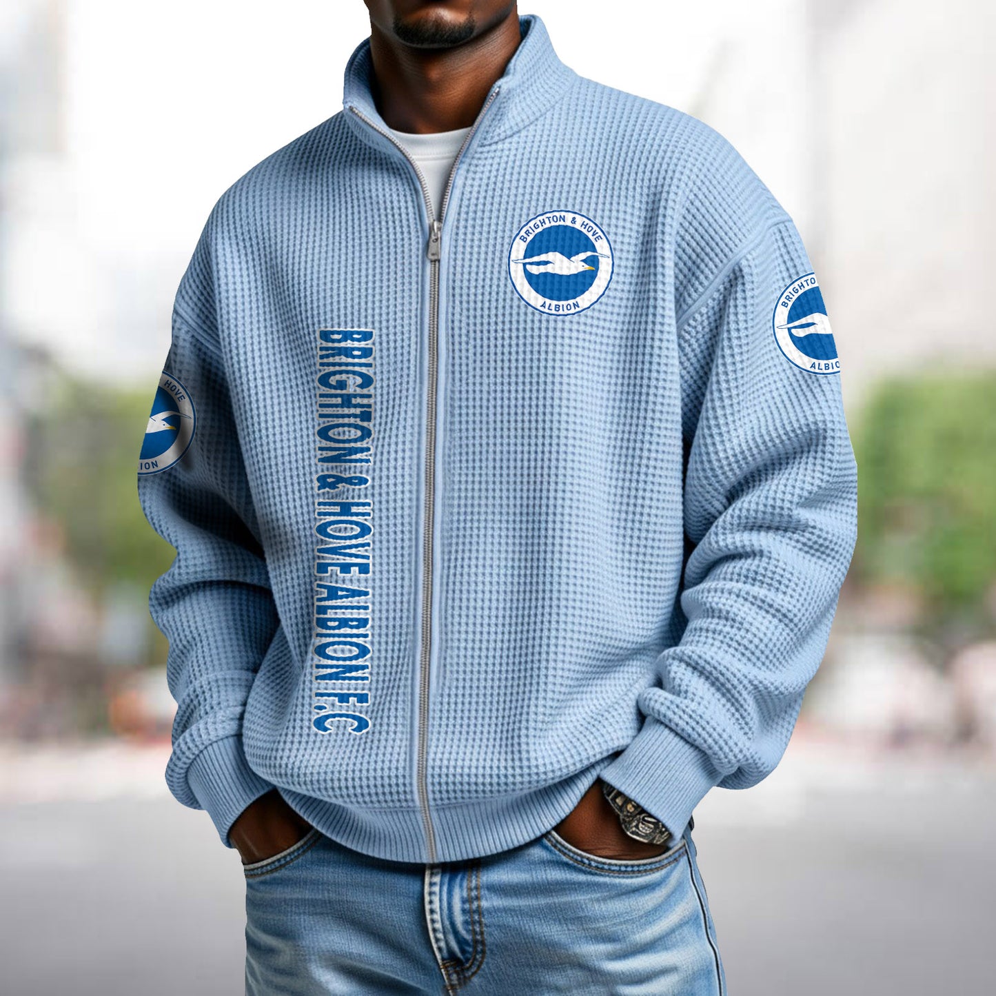BHA x EPL Waffle Zip Up Sweatshirt DatND DVT
