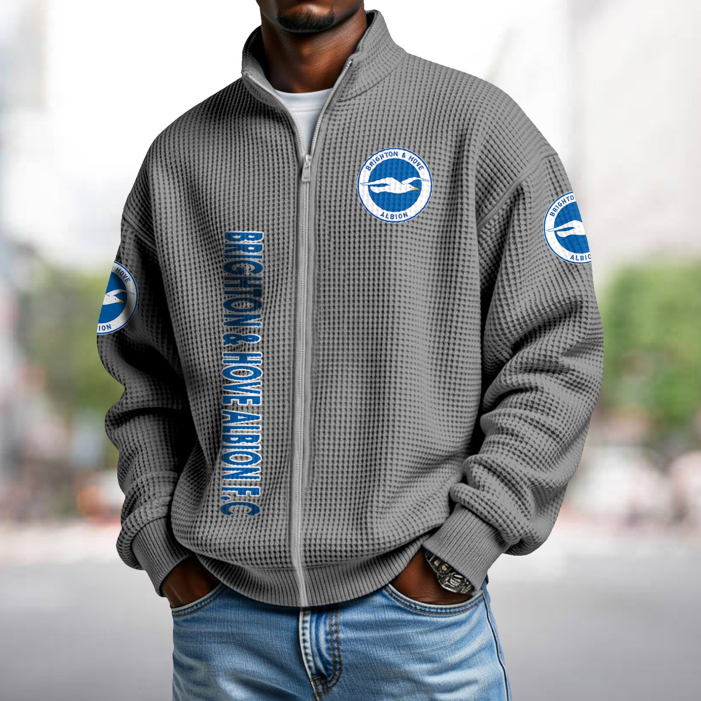 BHA x EPL Waffle Zip Up Sweatshirt DatND DVT