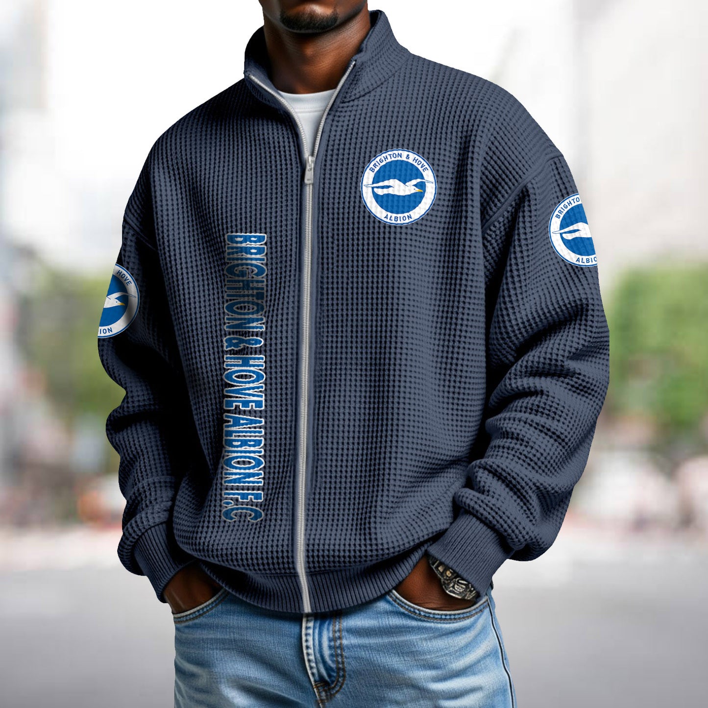 BHA x EPL Waffle Zip Up Sweatshirt DatND DVT