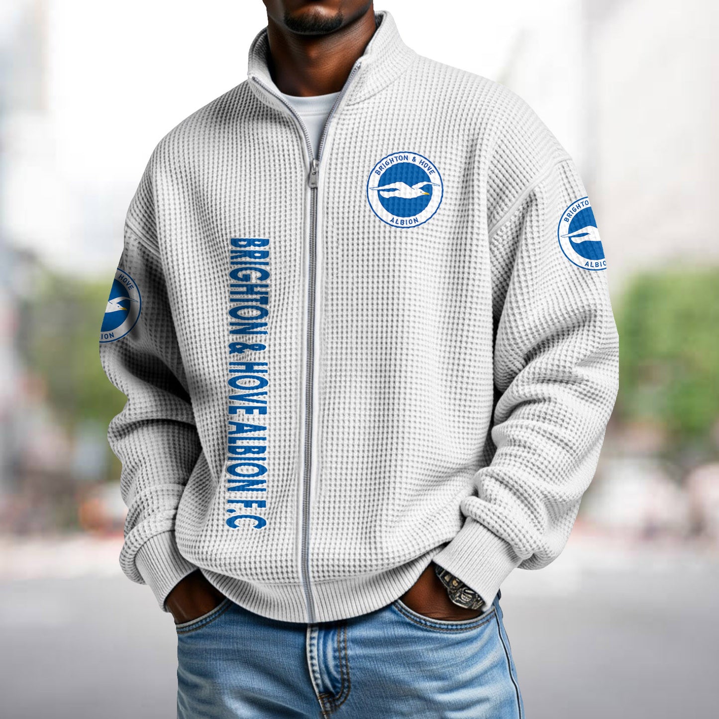 BHA x EPL Waffle Zip Up Sweatshirt DatND DVT