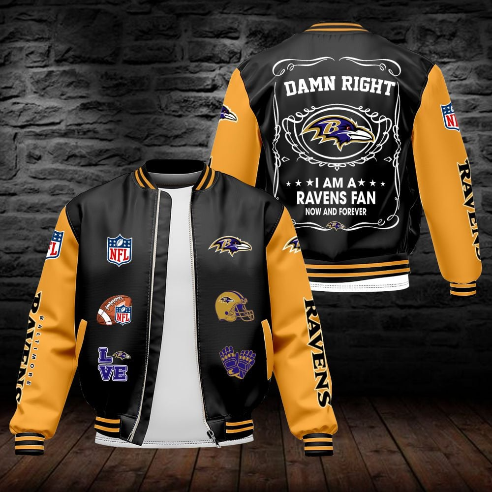 BR NFL Premium Leather Bomber Jacket DDT HLPHUONG