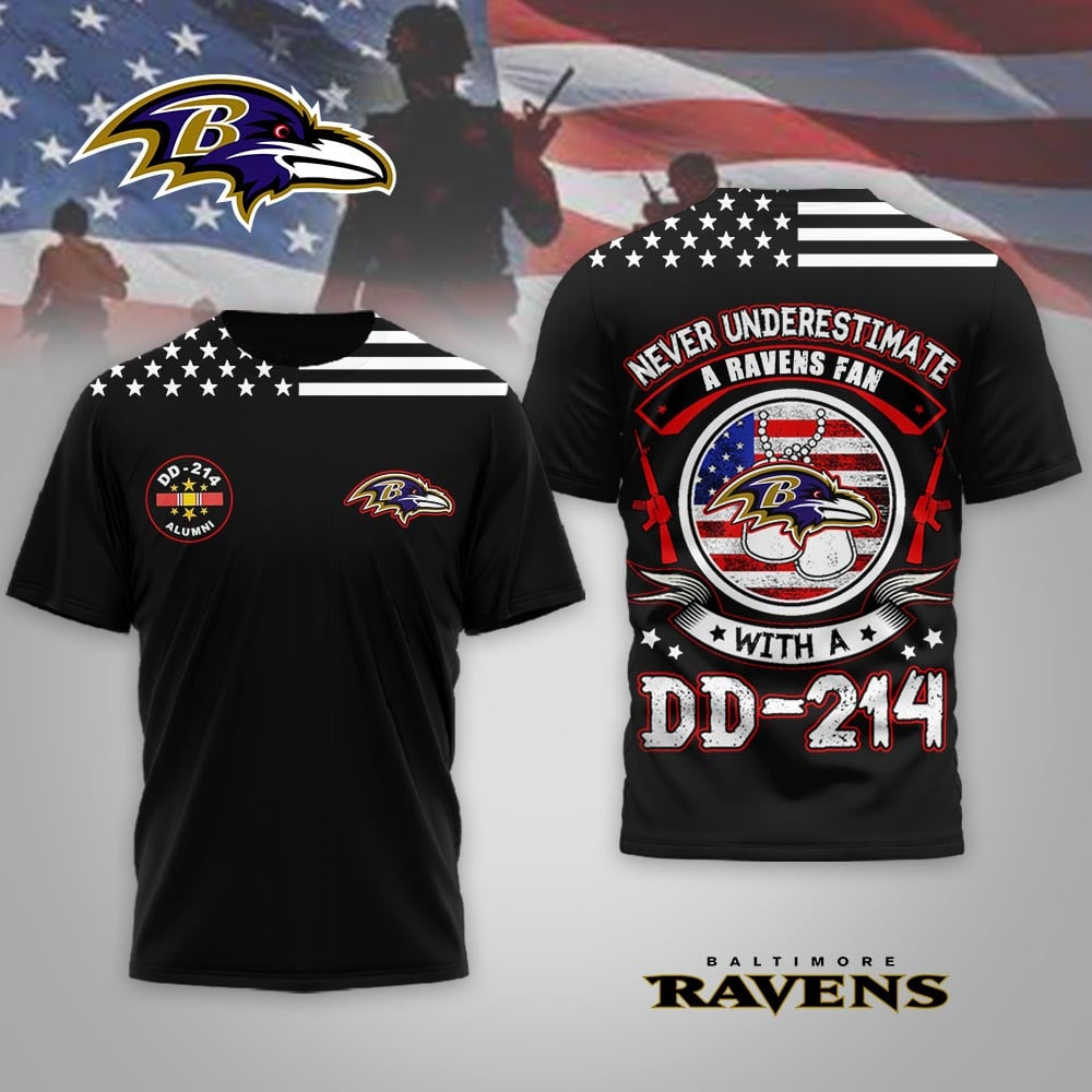 BR Premium NFL DD-214 Alumni 3D Shirt DDT NTL