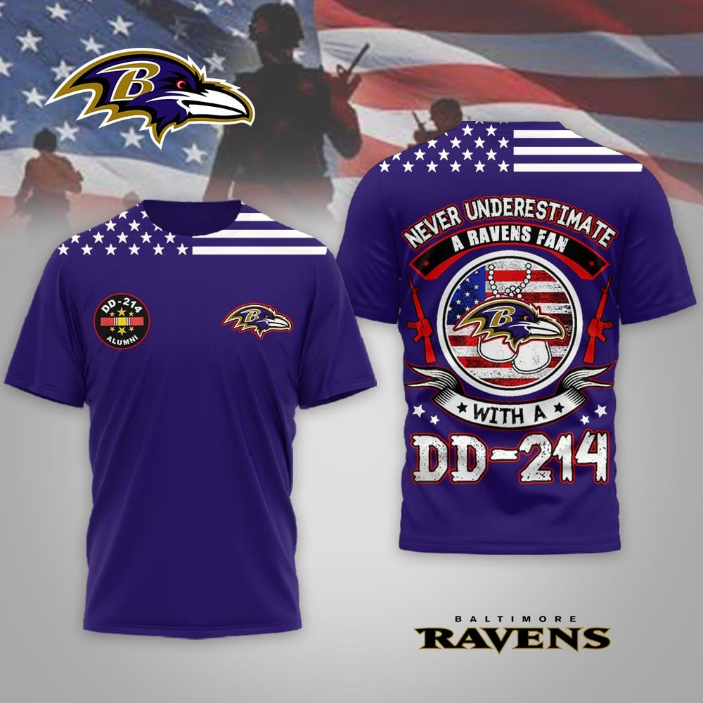 BR Premium NFL DD-214 Alumni 3D Shirt DDT NTL