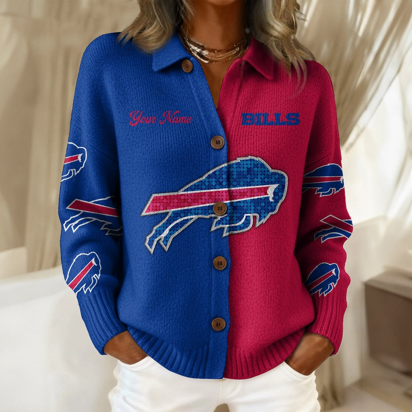 BUF x NFL Cardigan Jacket 1011 DatND DVT