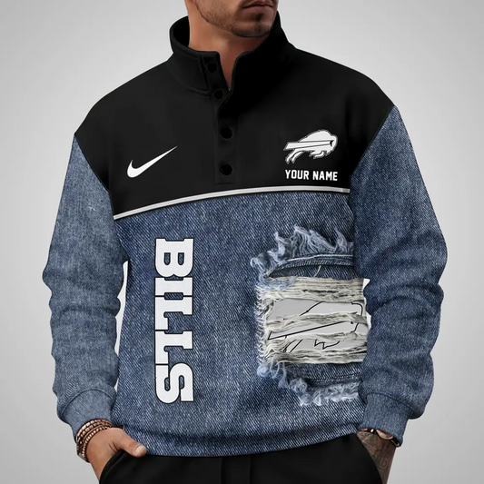 BUF x NFL Half Button Sweatshirt DatND DVT