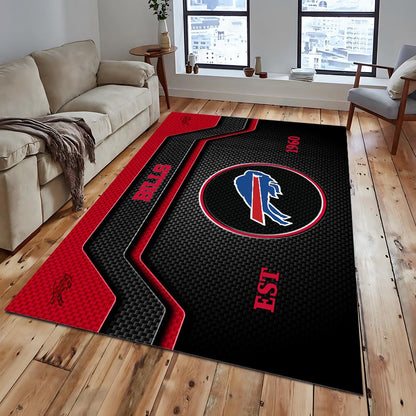 BUF x NFL Modern Sports Living Room Rug DatND DVT
