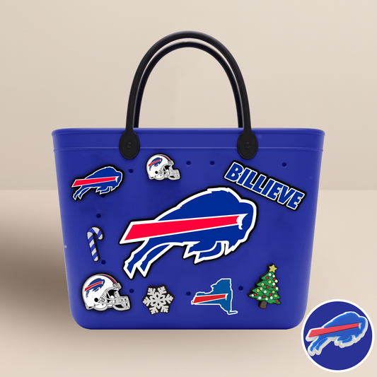BUF x NFL Rubber Tote Bag with Team Charms DATND TANTD