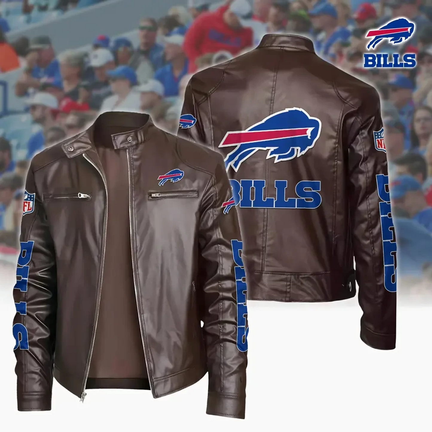 BUF x NFL Sport Leather Jacket DATND TANTD