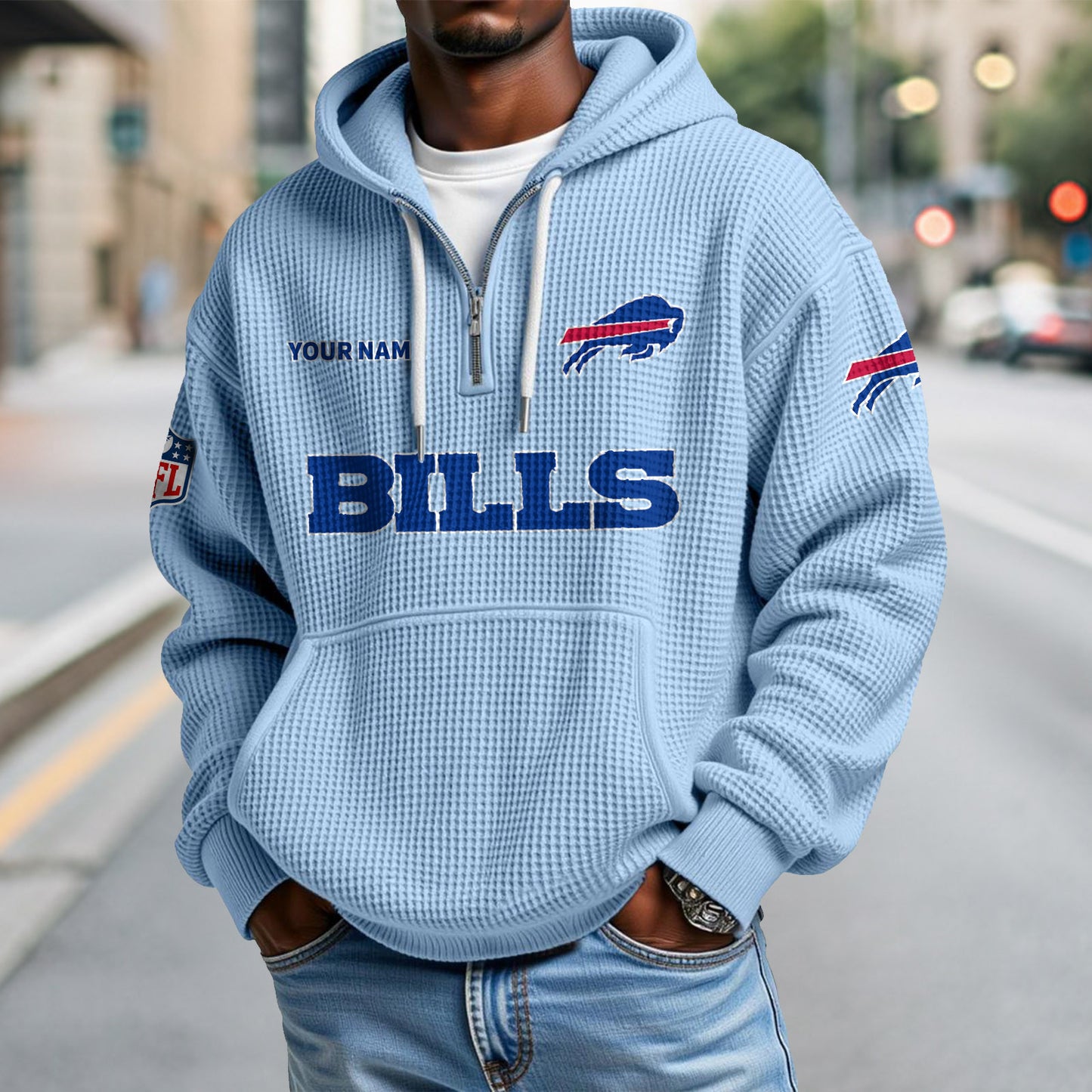 BUF x NFL Waffle Hoodie DatND DVT