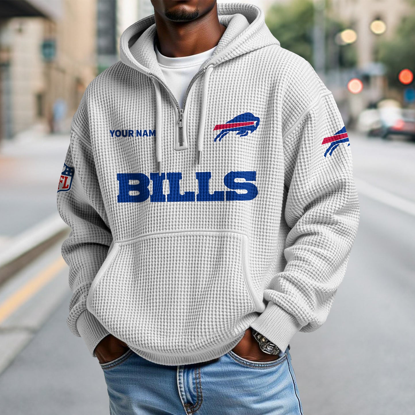 BUF x NFL Waffle Hoodie DatND DVT