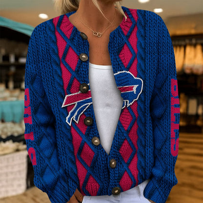 BUF x NFL Women's Cardigan Sweater DatND DVT