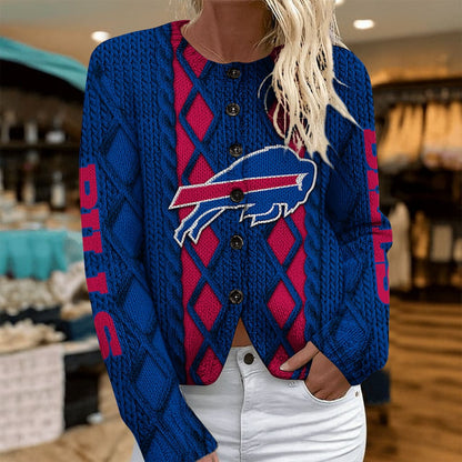 BUF x NFL Women's Cardigan Sweater DatND DVT