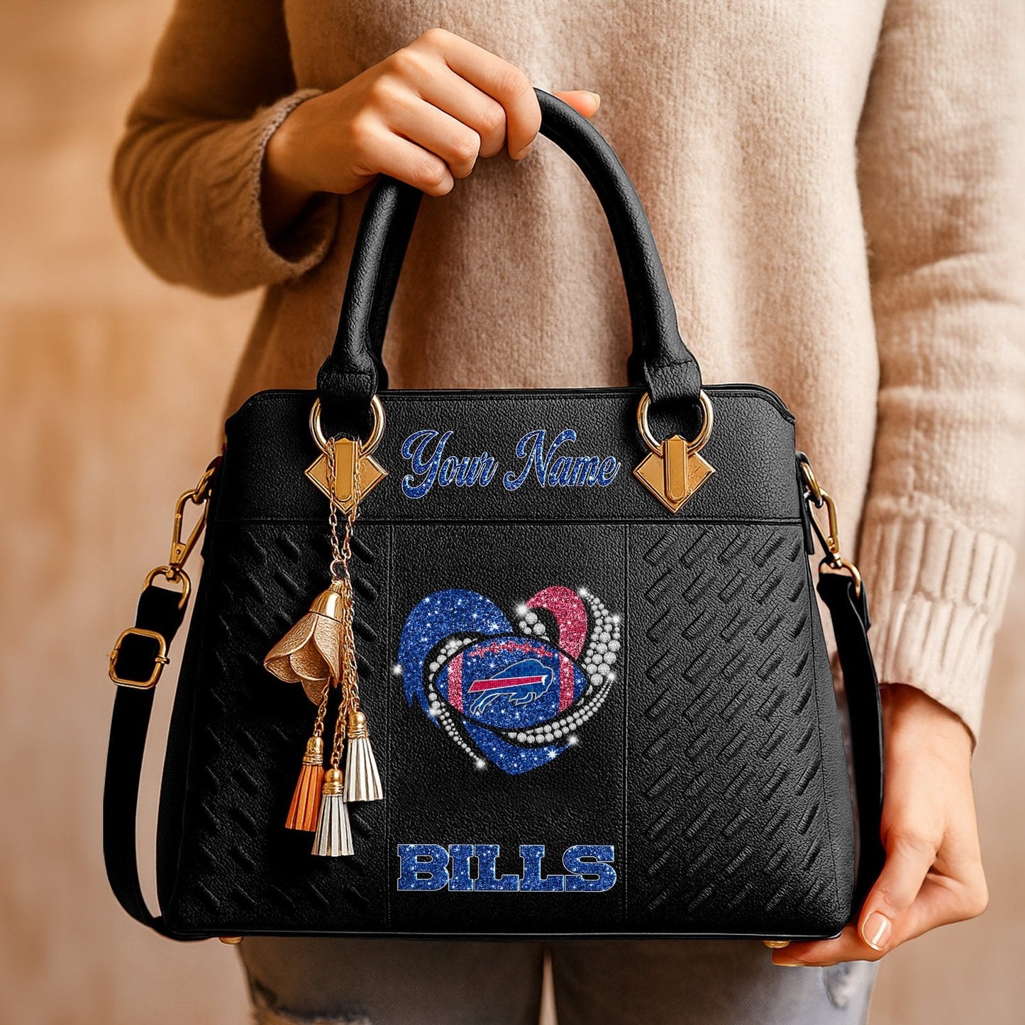 BUF x NFL Zip Handbag 0811 DatND DVT