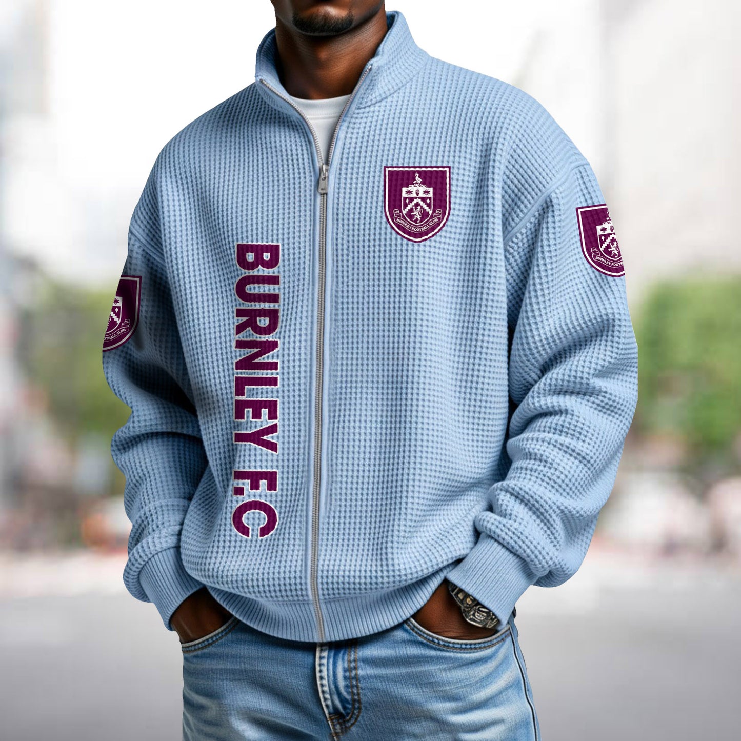 BUR x EPL Waffle Zip Up Sweatshirt DatND DVT