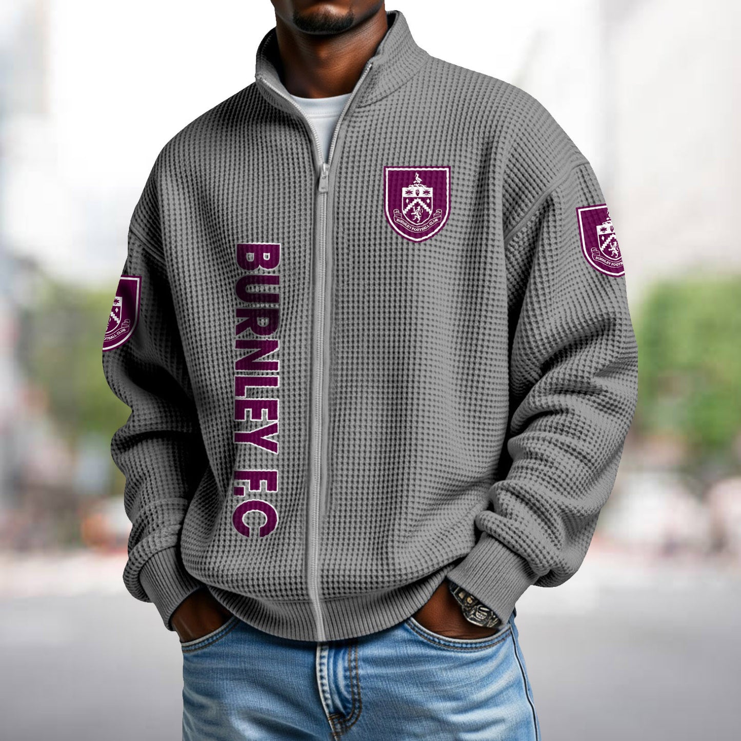 BUR x EPL Waffle Zip Up Sweatshirt DatND DVT
