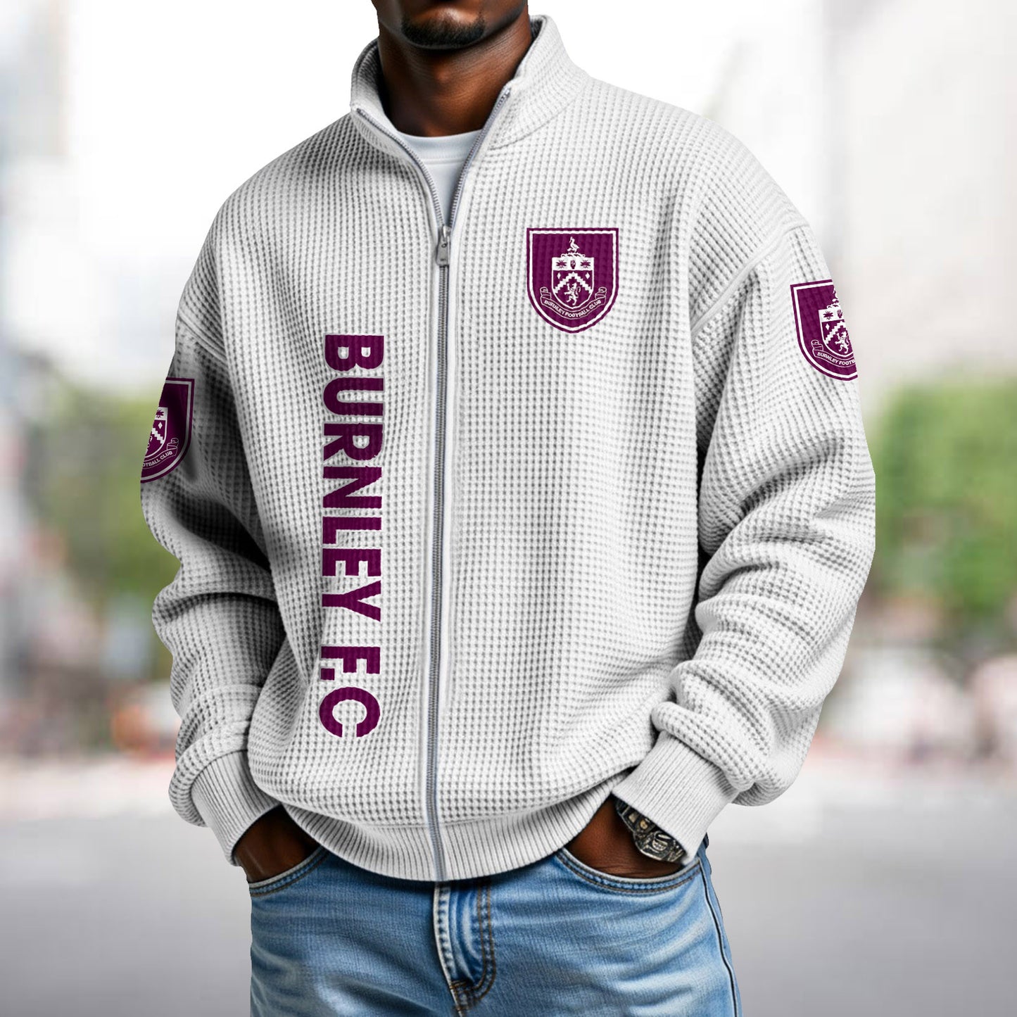 BUR x EPL Waffle Zip Up Sweatshirt DatND DVT