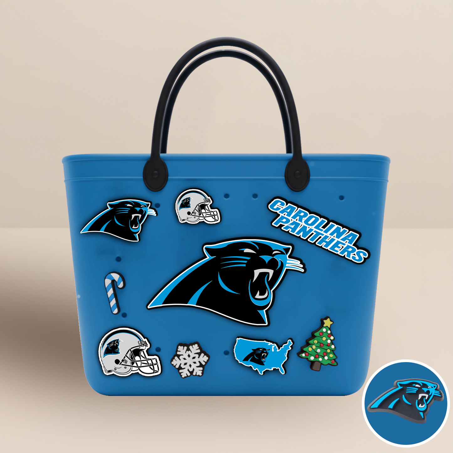 CAR x NFL Rubber Tote Bag with Team Charms DATND TANTD