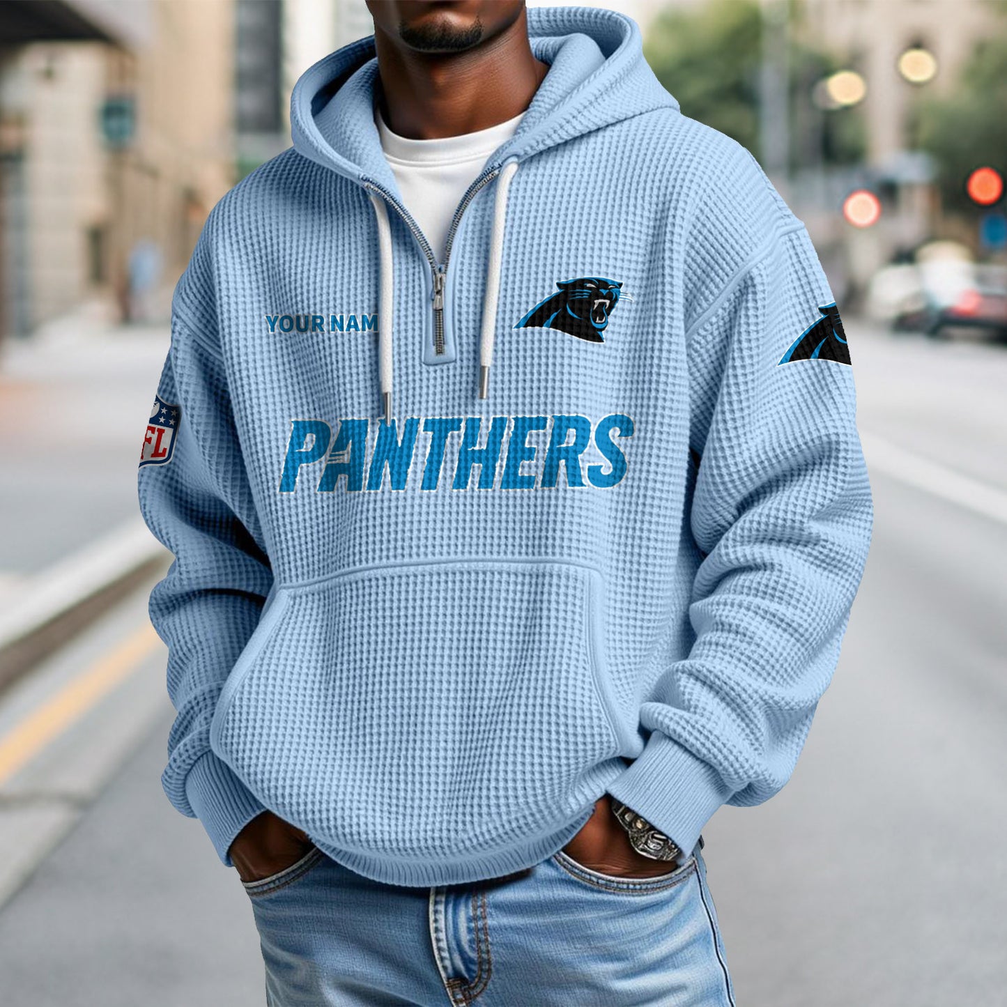 CAR x NFL Waffle Hoodie DatND DVT
