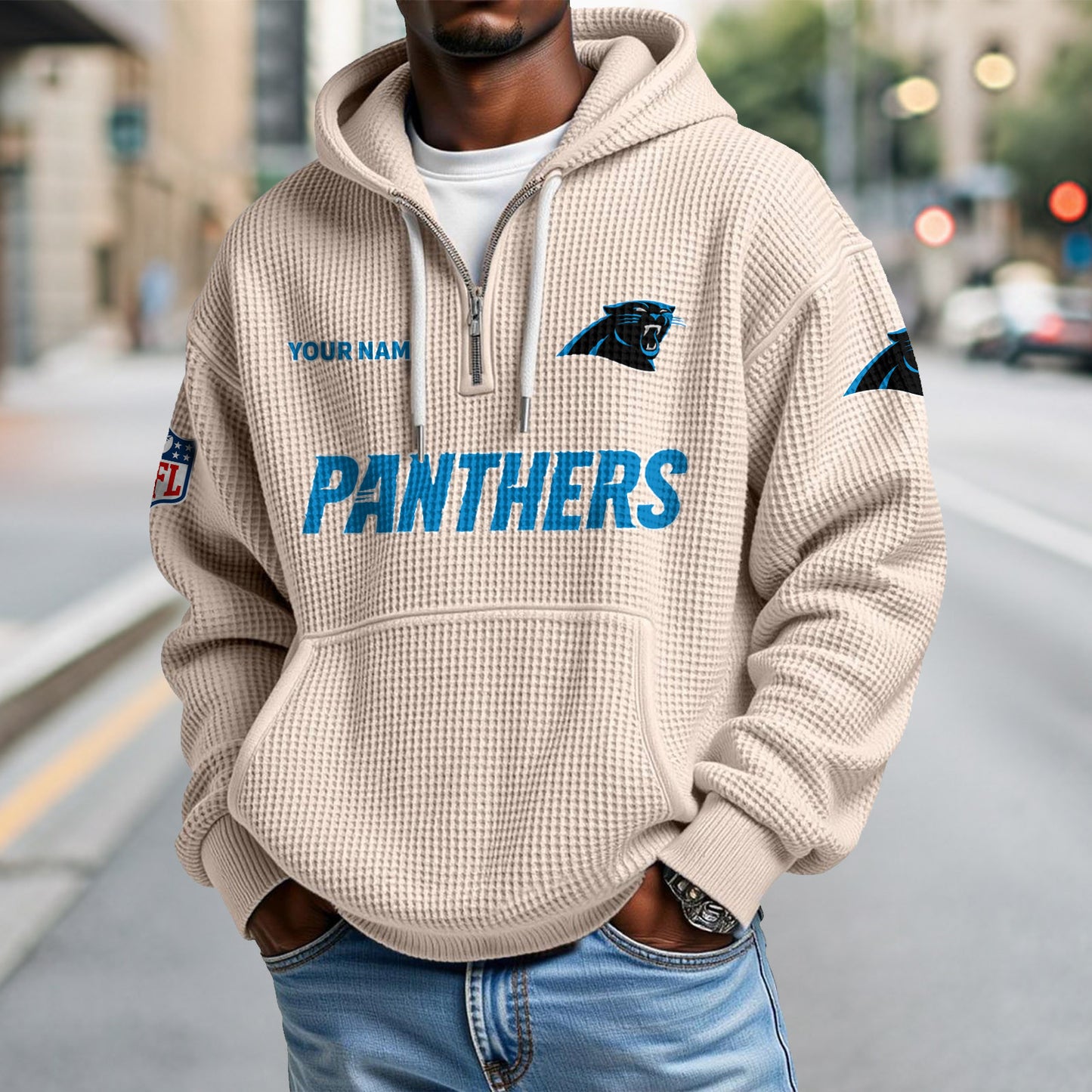 CAR x NFL Waffle Hoodie DatND DVT