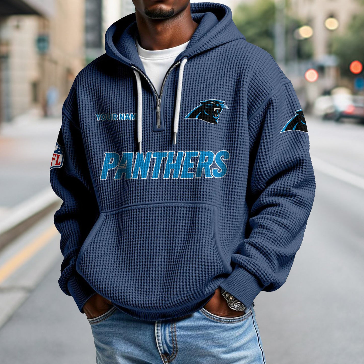 CAR x NFL Waffle Hoodie DatND DVT