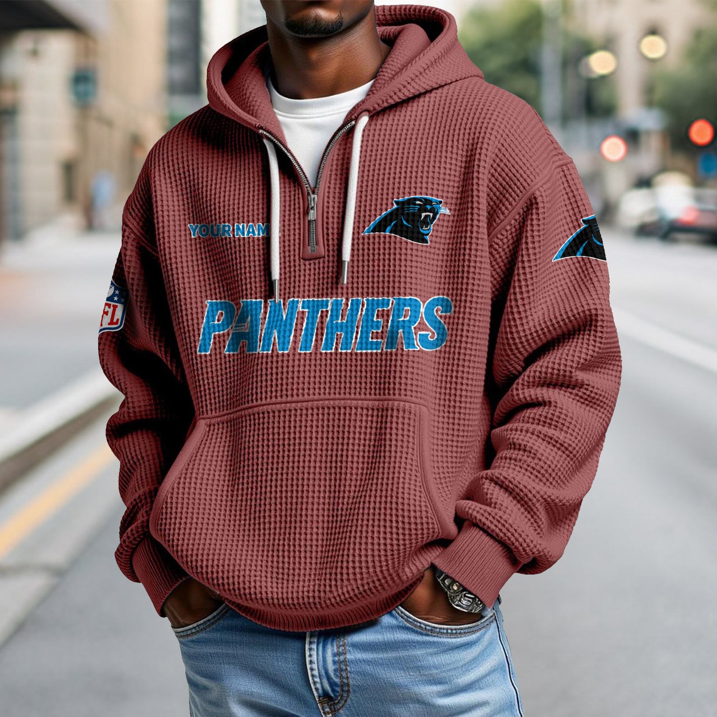 CAR x NFL Waffle Hoodie DatND DVT