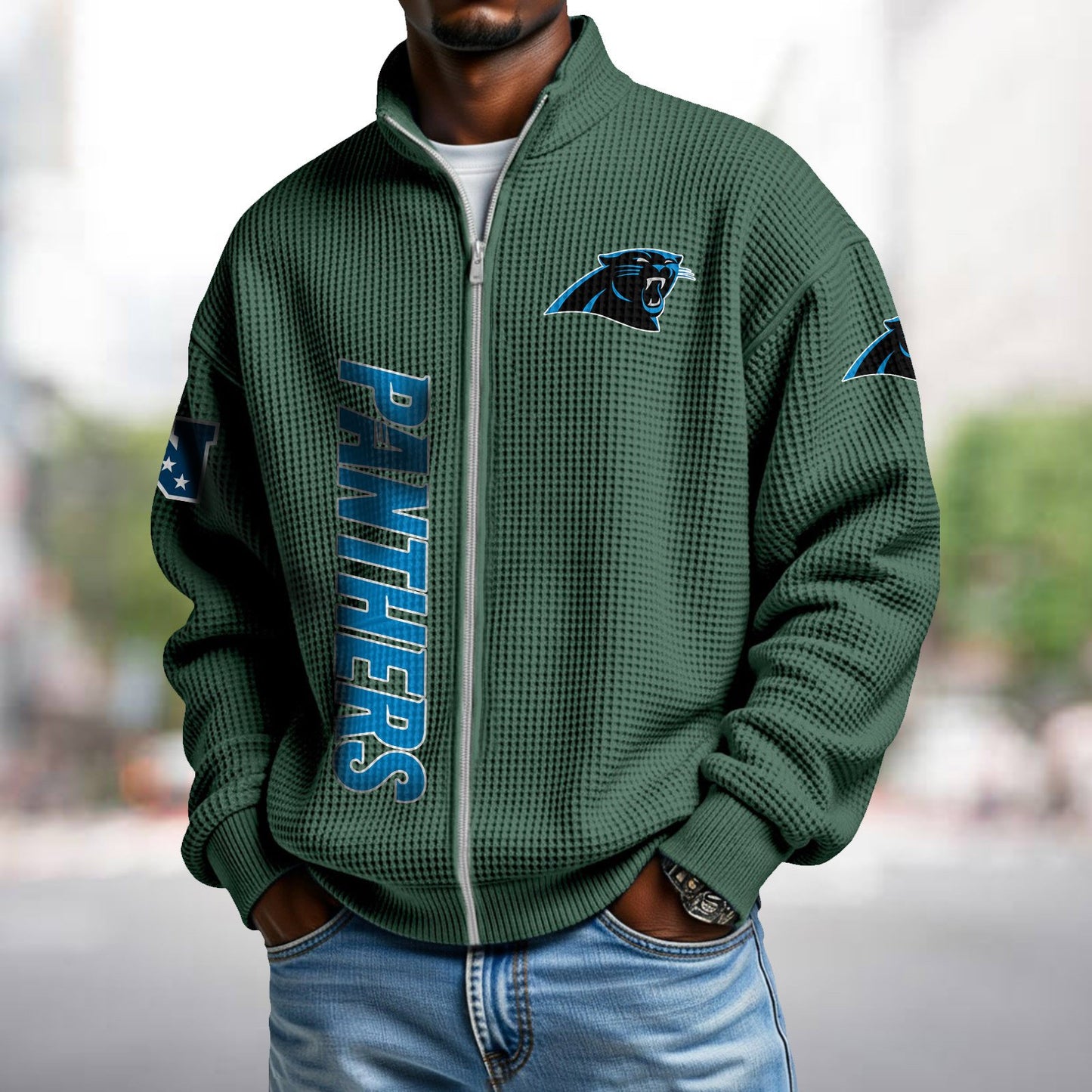 CAR x NFL Waffle Zip-Up Sweatshirt DATND TANTD