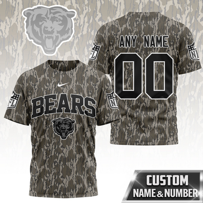 CHI Premium NFL Camo 3D Shirt DDT CTND