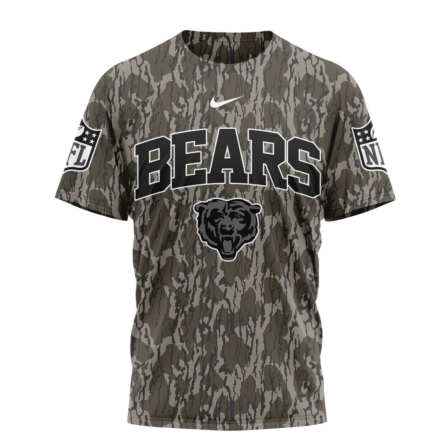CHI Premium NFL Camo 3D Shirt DDT CTND