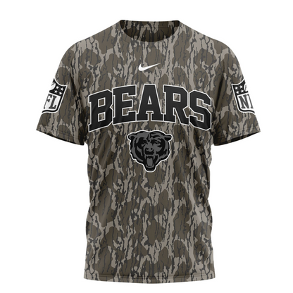 CHI Premium NFL Camo 3D Shirt DDT CTND