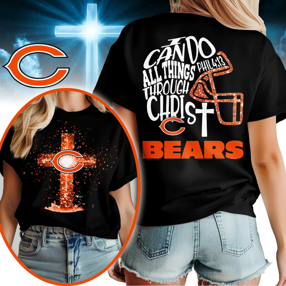 CHI Premium NFL Christian Football 3D Shirt DDT CTND