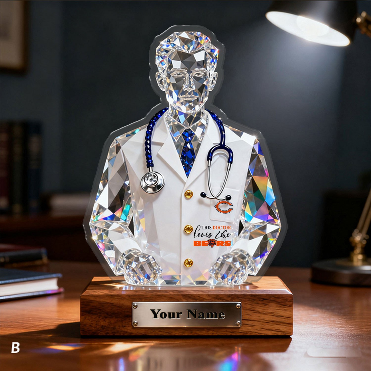 CHI Premium NFL Doctor Crystal Style Desktop Ornament DDT 101125 HLPHUONG