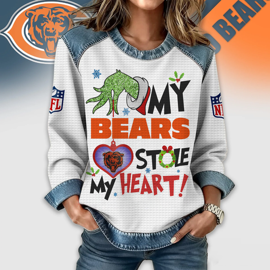 CHI Premium NFL Grinch Womenƒ??s Casual Sweatshirt DDT 081125 NTL