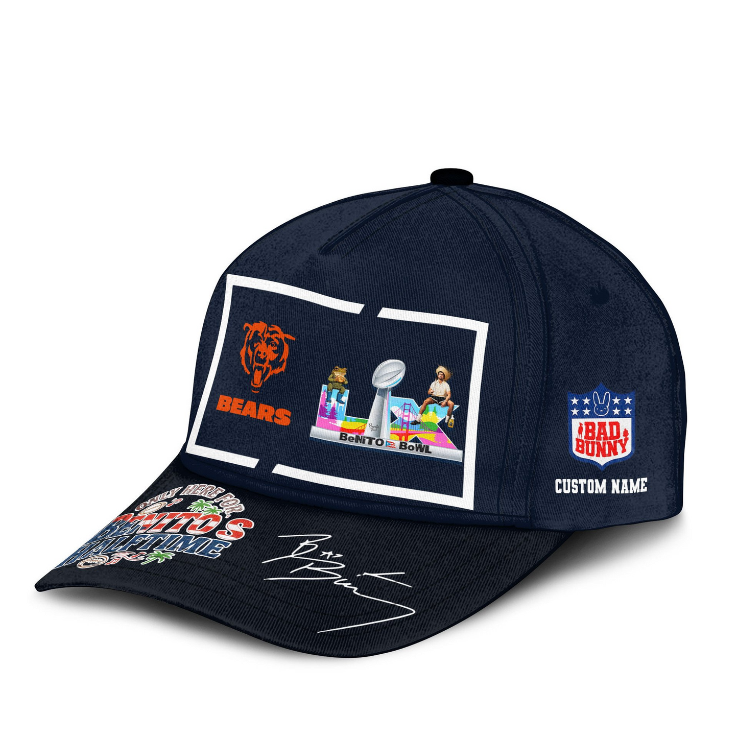 CHI Premium NFL Only Here For Benitos Halftime Cap DDT HLPHUONG