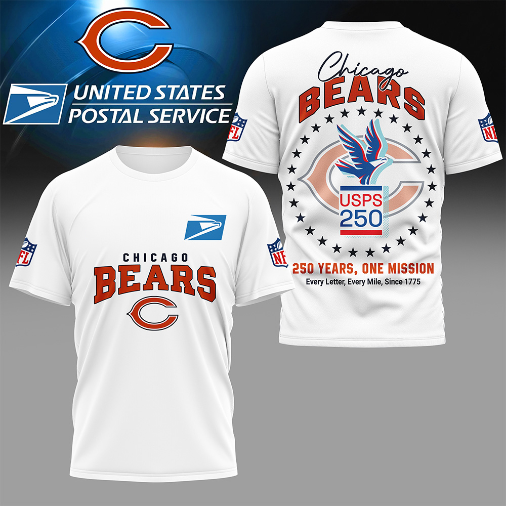 CHI Premium NFL United States Postal Service 250th Anniversary 3D Shirt DDT CTND