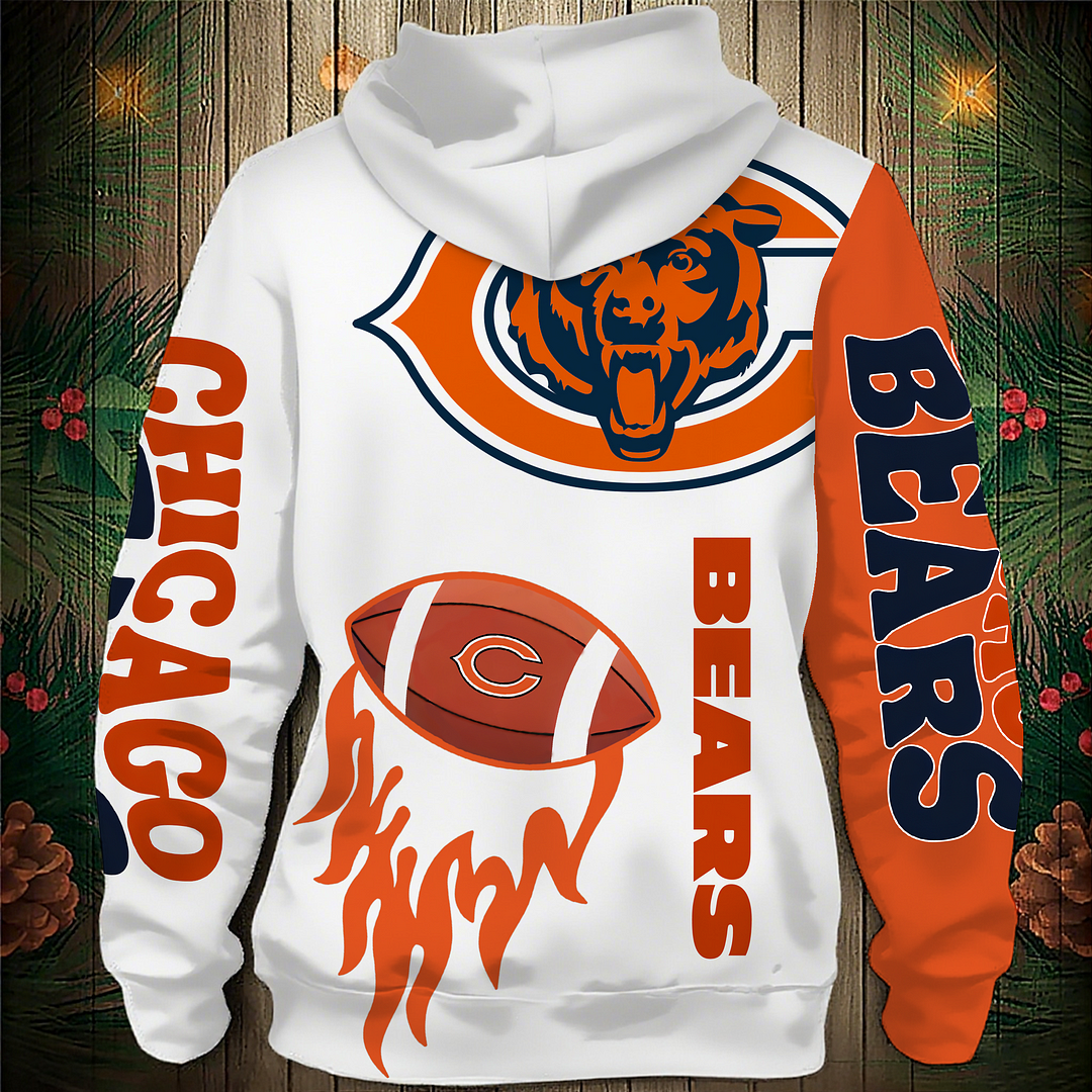 CHI Premium NFL V2 3D Graphic Hoodie DDT NTL